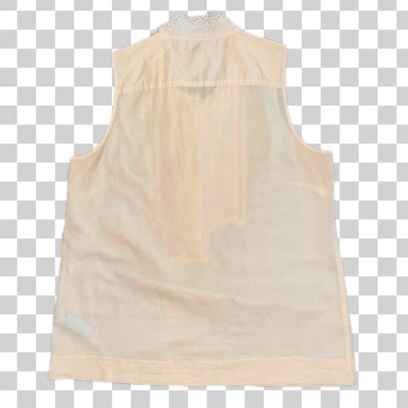 J. Crew * Sleeveless Ruffled Blouse * Size 6 - Picture 2 of 4